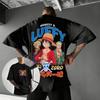 2026 Summer Y2k Oversized One Piece Luffy Anime Graphic T Shirt Men Women Streetwear Tee Casual Short Sleeve Tops Cartoon Print
