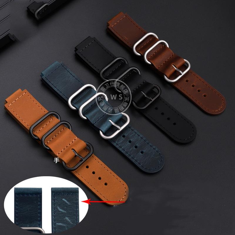 For Casio DW-H5600 Strap with Genuine Leather G-SHOCK Small Block Modified Vintage Frosted  Cowhide Watch Chain for Men Strap