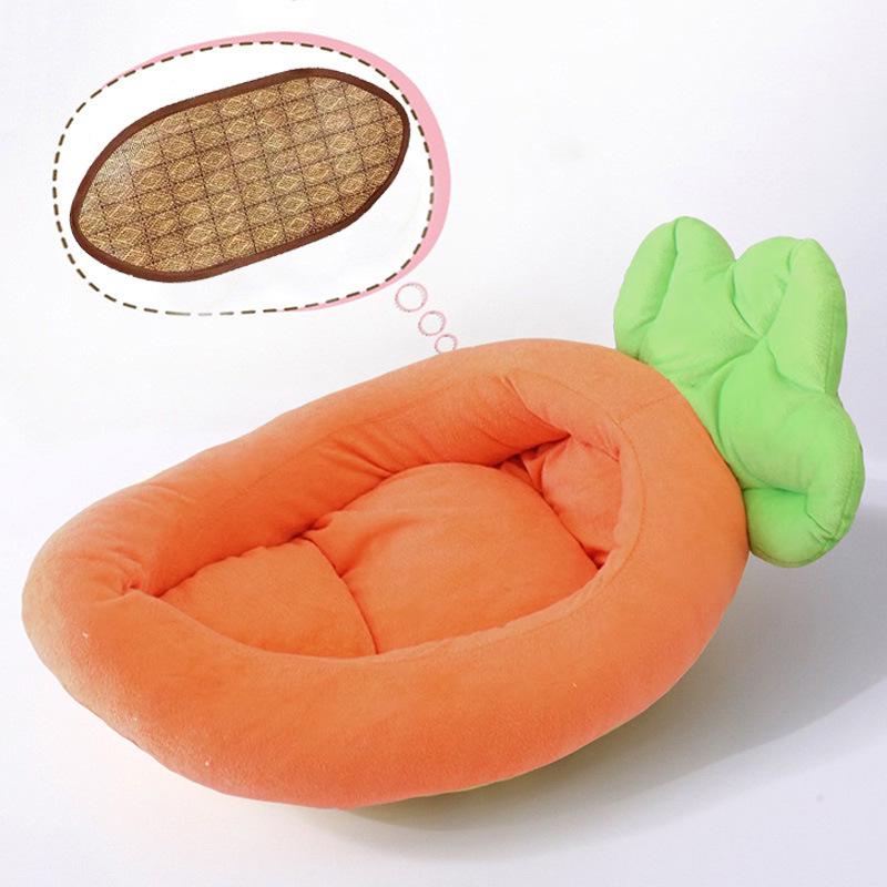 Washable Cartoon Banana Pet Bed for Dogs & Cats - Four Seasons Use