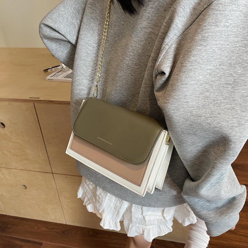 Bag New Street Trend Crossbody Women's Bag One Shoulder Oblique Cross Fashion Small Square Bag