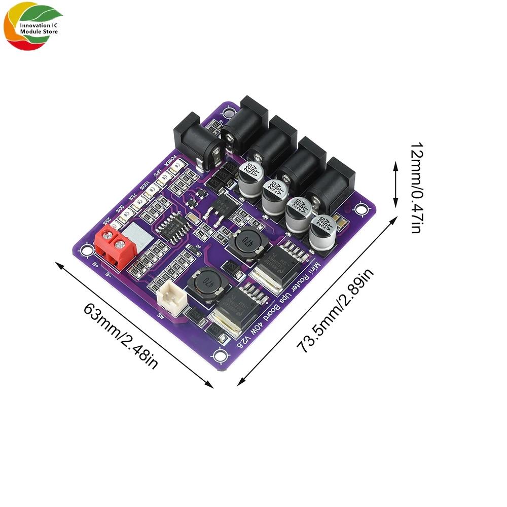 Mini Router Uninterruptible Power Supply Board 40W Battery Charging Board 12.6V Power Supply Conversion Step-down Module 403S