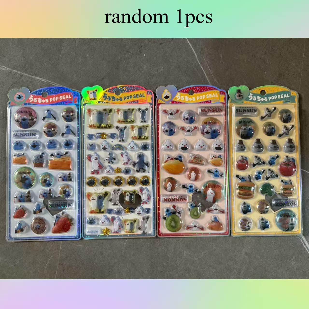 Mojojojo 3D Стереоскопические Хрустальные Наклейки Детские Творческие Блокноты Стереоскопические Декоративные Наклейки