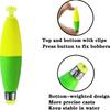 15pcs Fishing Float Oval Fishing Bobbers Float Weighted Floating Bobbers for Freshwater Saltwater Fishing Gear Equipment
