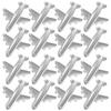 30pcs Silver Airplane Pushpins Metal Thumb Tacks For Board Cork Board Pins Office Binding Supplies Map Markers Creative