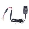 Motorcycle Charger QC3.0 Dual USB Waterproof Power Supply Adapter with Voltmeter On Off Switch