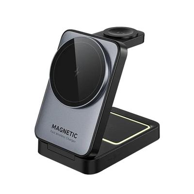 Stojanová podložka 3 v 1 s magnetickou bezdrôtovou nabíjačkou pre iPhone 16 15 14 Pro Max iWatch S10 Ultra 9 Airprods Magsafe Rýchlonabíjacia stanica
