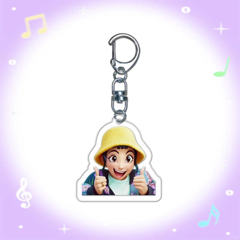 Cartoon Animation Movie Transparent Acrylic Pendant KPOP Girl Group Schoolbag Accessories Exquisite Gift Pendant