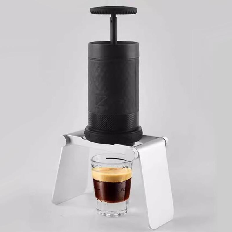 Aluminum Hand Press Coffee Machine Stand Coffee Filter Cup Bracket Bracket Foldable For Outdoor Espresso Brewing Campers