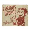 Marushin Small Curious George and the Great Banana 4776023900 Rug, Characters, Cute, Fluffy, Stylish, Non-Slip,