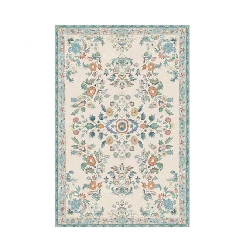 Retro European Non-Slip Floor Mat for Living Room, Bedroom & Doorway