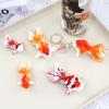 2Pcs Animal Silicone Mold for Epoxy Resin Craft 3D Goldfish Pendant Casting Mold
