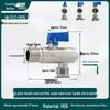 All-Copper Valve Manifold: Three-Way Union, Male/Female Thread Ball Valve for Underfloor Heating and Wall-Hung Boilers