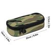 Pencil Bag 300D Polyester Neat Design High Capacity Easy Open Zipper with Main Compartment Mesh Pocket and Pen Slots for Students