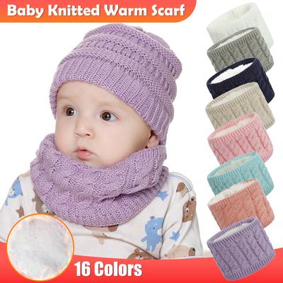 Baby Newborn Scarf For Boys Girls Infant Cotton Knitted Winter Warm Scarf