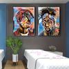 Portrait Canvas Paintings Wall Posters Graffiti  Art Canvas Modern Wall Art Canvas Pictures Home Decoration Background
