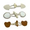 4Pairs Rope Leather Pair Button for Sewing Supplies Coat Sweater Cardigan Belt Buckle Handwork Clothing Decoration