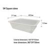 Sturdy Square Plastic Sorting and Draining Basket for E-commerce and Warehouse