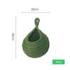 Handwoven Bird's Nest Fruit and Vegetable Storage Net Bag - Water Drop Shape, Ins Style Hanging Tapestry.