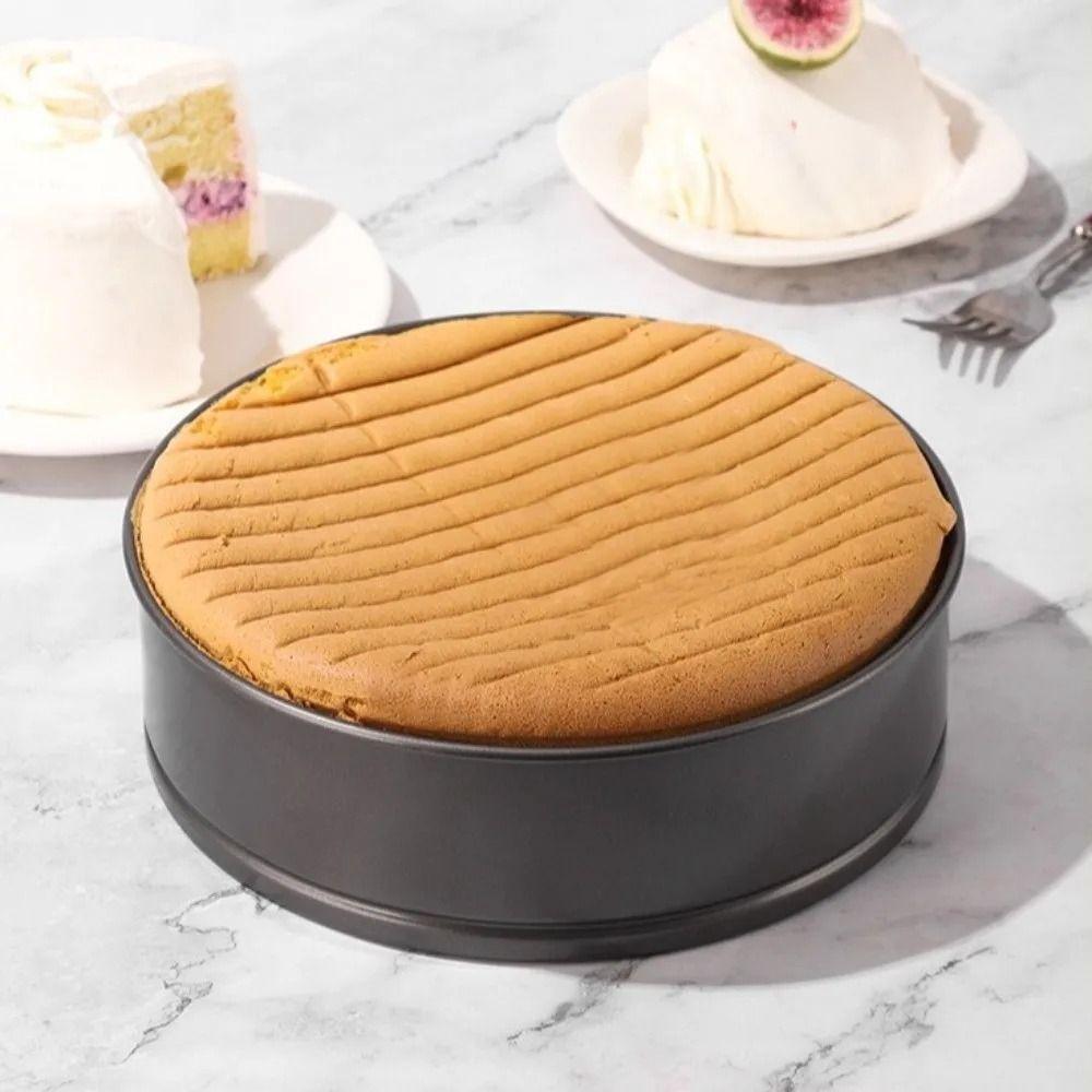 3pcs Carbon Steel Cake Embryo Mold Set Heart Round Square Live Bottom Baking Pan Tool  Home Kitchen