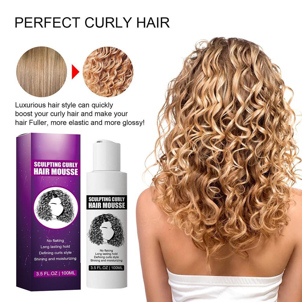 Curl Boost Cream Sculpting Curly Hair Mousse Curl Cream For Curls Bounce And Curl Care Curly Anti-frizz Styling Foam Hair Products