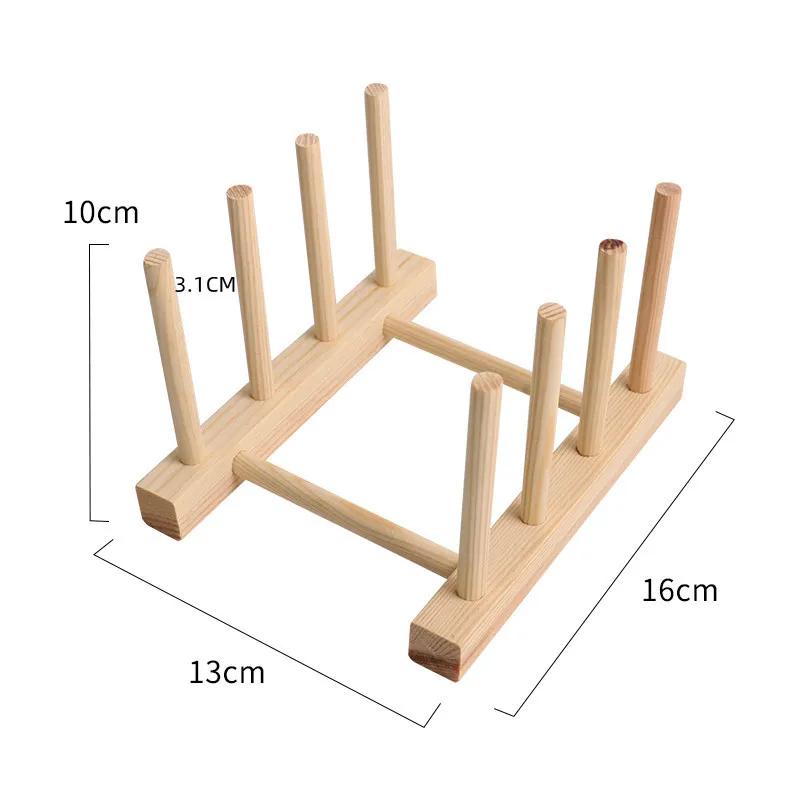 

Деревянная сушилка для посуды, сушилка для хранения, полки для кухни, держатель для крышки кастрюли, кухонный органайзер, полка, сушилка для посуды, деревянная сушилка для слива