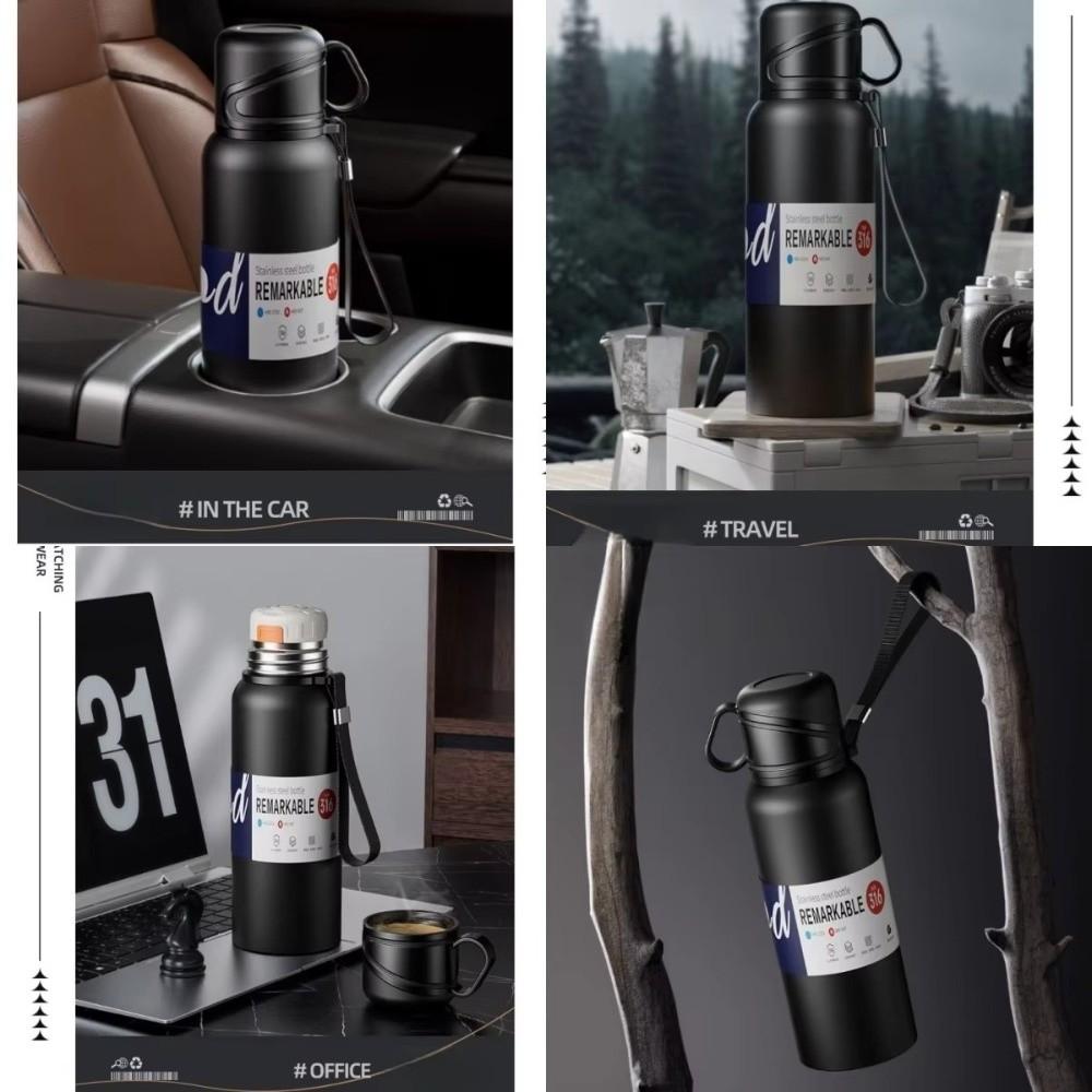 Large Capacity Insulated Cup Stainless Steel Outdoor Water Bottle Gifts Water Bottles