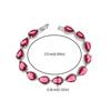 Fashion Trend Women's Simple Inlaid Rainbow Gemstone Bracelet Light Luxury High-end Hand Jewelry