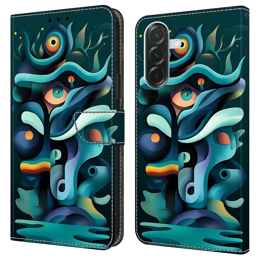 For Samsung Galaxy A57 5G Case Foldable Stand Wallet Pattern Printing PU Leather Flip Phone Cover