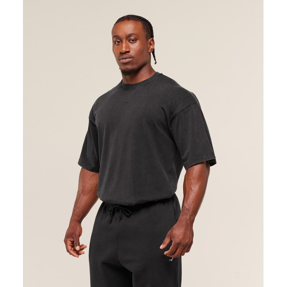 Gymshark Power Washed T shirT Gs Black A2c9f Bb2j