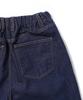 GAKKAI UNIONS Single-Pleat Wide Elastic Denim Pants Indigo