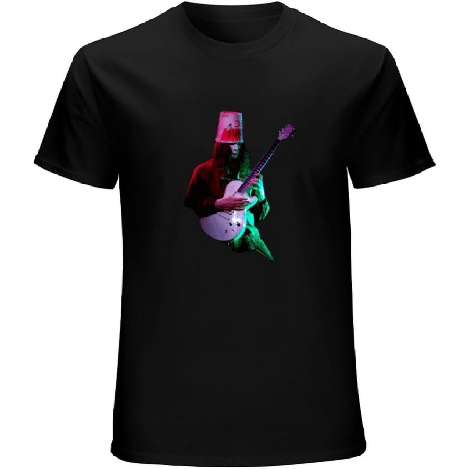 NOTEE Men s Xeeras Buckethead Men Design Short Sleeve Casual Fashion Shirts T-Shirts Black S