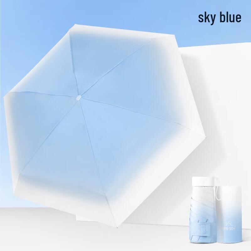 OIMG Portable Mini Five-Fold Sun & Rain Umbrella