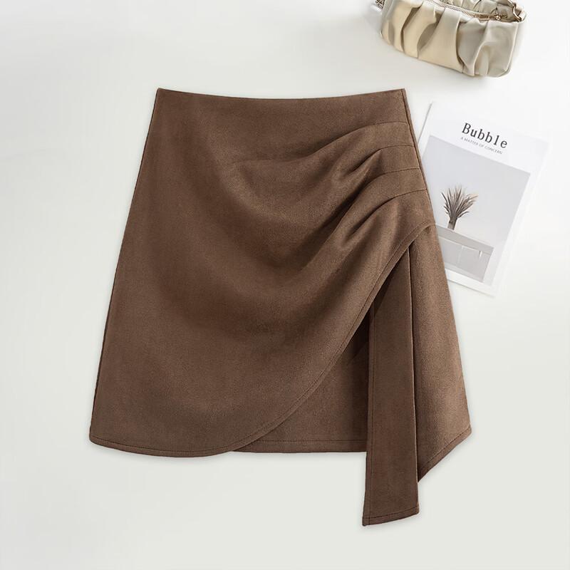 Женская однотонная мини-юбка А-силуэта с высокой талией XL