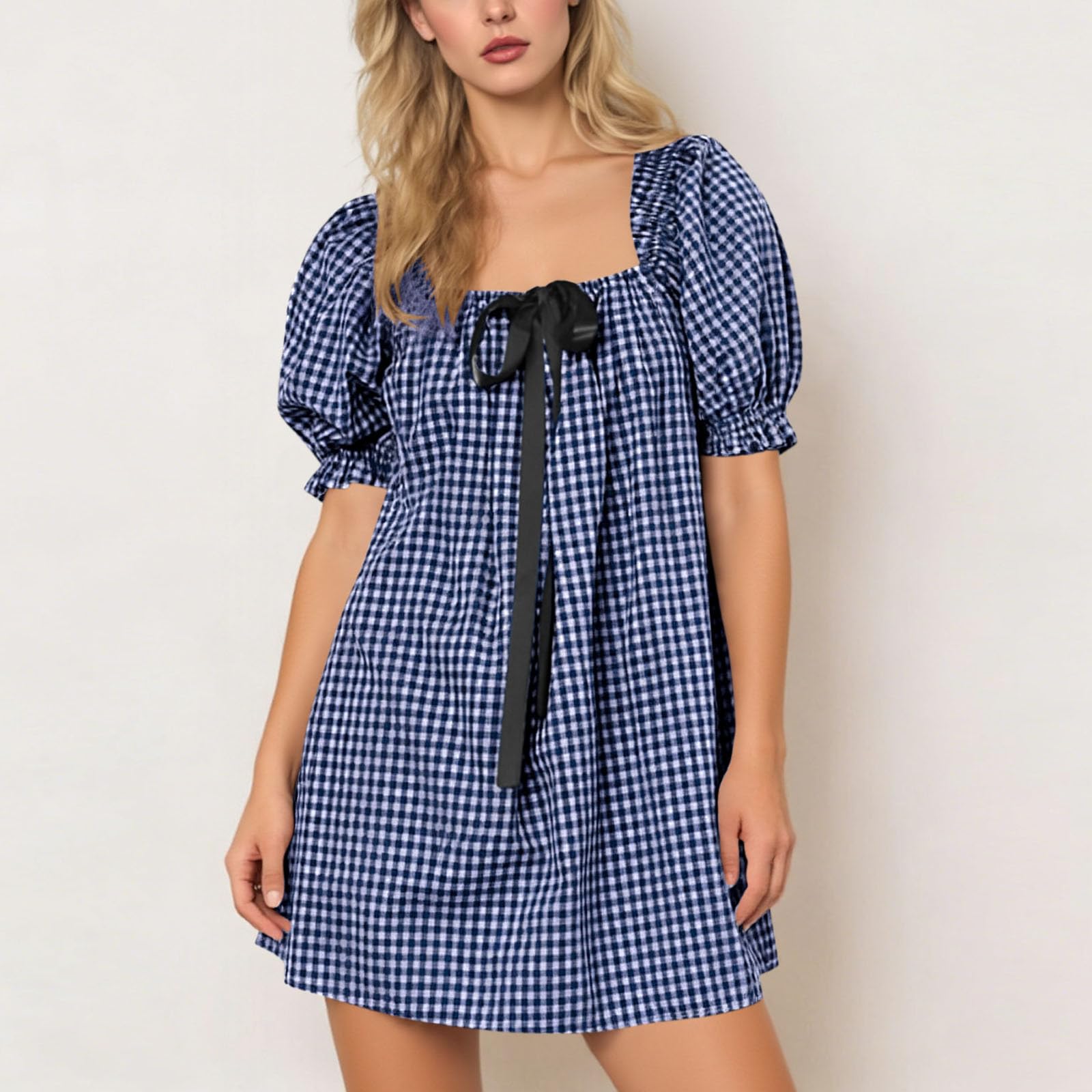 

Women s Fashionable Casual -color Dress L Темно-синій