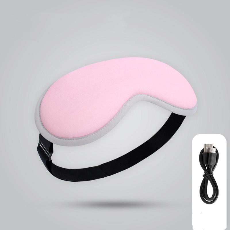 

3D Eye Protection Steam Eye Mask Electric Heating Intelligent Heating Sleep Shading Usb Connection рожевий
