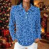 Women's Fashion Casual Button Down Long Sleeve Knit Collared Top Blouse for Daily Wear