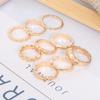 Exclusive For Fashionable Retro Wave Combination 9-Piece Joint Ring