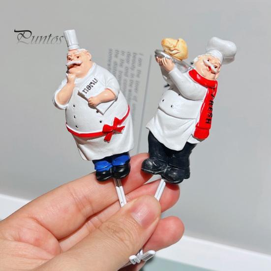 Wall Mounted Hooks for Shopping Bags Chef Style Sticky Hook, Resin Kitchen Organizer, Funny Decor Accessories Adhesive Decorative Hook Spatulas