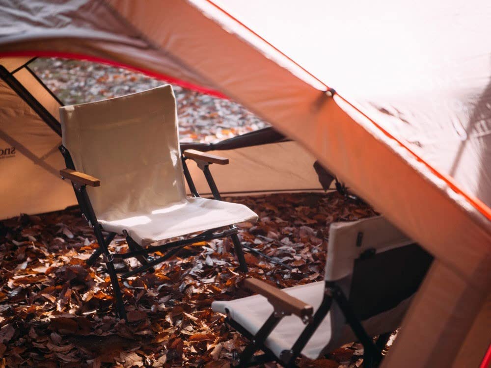 Snow Peak Chair Low Chair 30 Short Ivory Folding Camping Outdoor LV-093IV