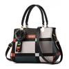 Dámská taška Fashion Big Bag Korejská verze Jedno rameno Přenosná Crossbody kabelka Kabelka Geometrický vzor