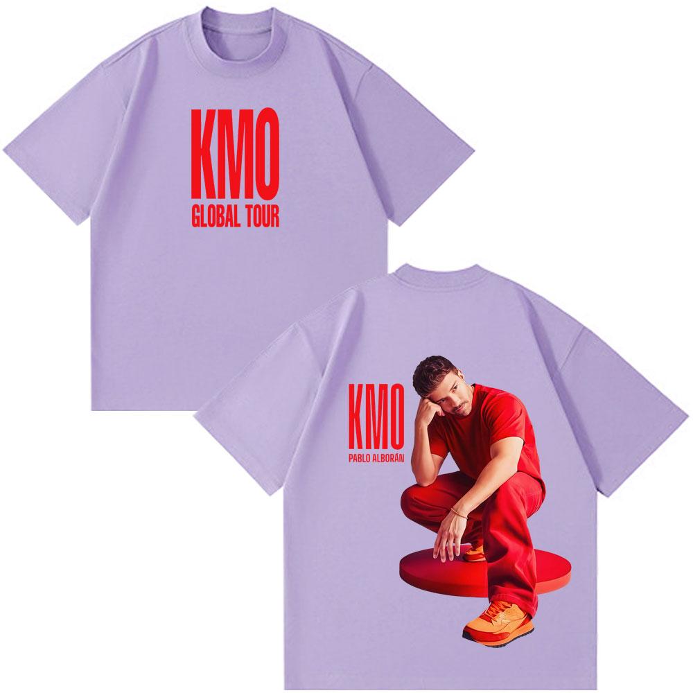 Singer Pablo Alborán Kmo Global Tour 2026 Print Tees Men Women Hiphop Tshirts Shortsleeved Loose  Casual TShirts Streetwear
