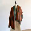Luxury Winter Thicken Wrap Shawl Women's Imitation Cashmere Jacquard Scarf High Quality Two-Sided Pashmina Ladies Brand Design