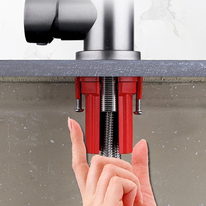 1 Pièce Fixation Anti-Desserrage Rapide Robinet d'Évier de Cuisine Base Fixe Outil de Fixation Robinet Lavabo de Salle de Bain