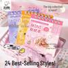 Kaba Bear Mini Cartoon Stickers for Children's Diary - Decorative Patterns for Girls