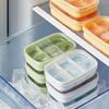 New 6 Grids Ice Cube Mold with Lid Easy To Release Freezer Ice Tray DIY Tools Storage Box for Fruit Juice Silicone Mold