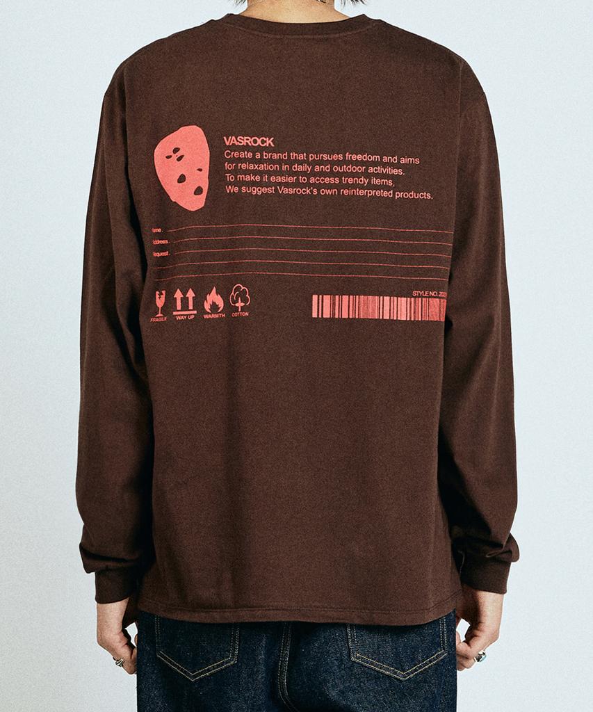 VASROCK Slogan Long Sleeve Maple