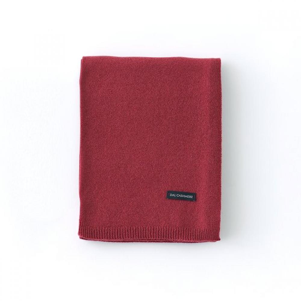 Dal Cashmere Premium Cashmere 100 Knit Muffler Wine