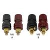 High Current Brass Automotive Terminals Copper Cable Lugs Stud Terminals Pair for 6mm 8mm Studs Motorcycle Battery Setups