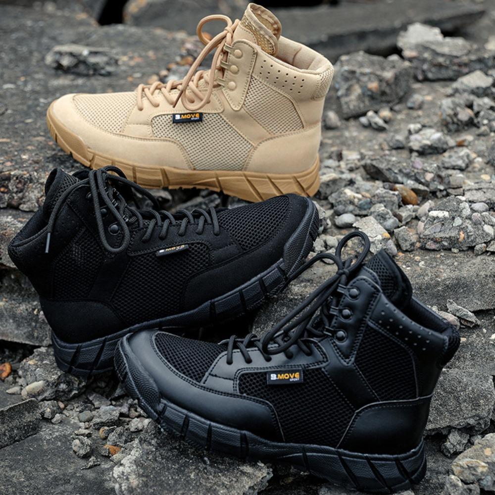 Fashion Outdoor Combat Training Desert Boots Men Women Spring Autumn Climbing Camp Ultralight Breathable Hiking Shoes