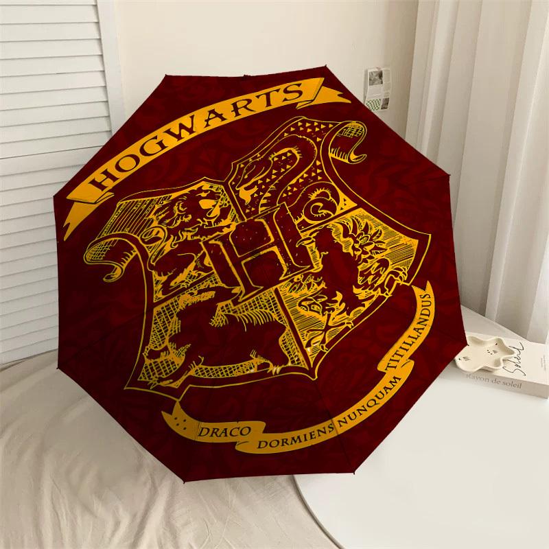 1PC Warner Hogwarts Draco Automatic Open/Close Umbrella with Windproof, 13-Rib Sturdy Canopy, Durable Ribs1230A